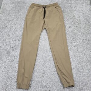 UNRL Women's Stretch Tapered Jogger Pants Tan Size Small‎ Athleisure Minimalist